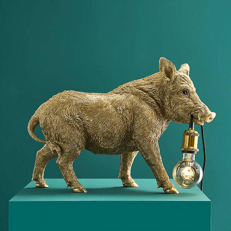 Настольная лампа Вепрь Уильям Table Lamp Boar William