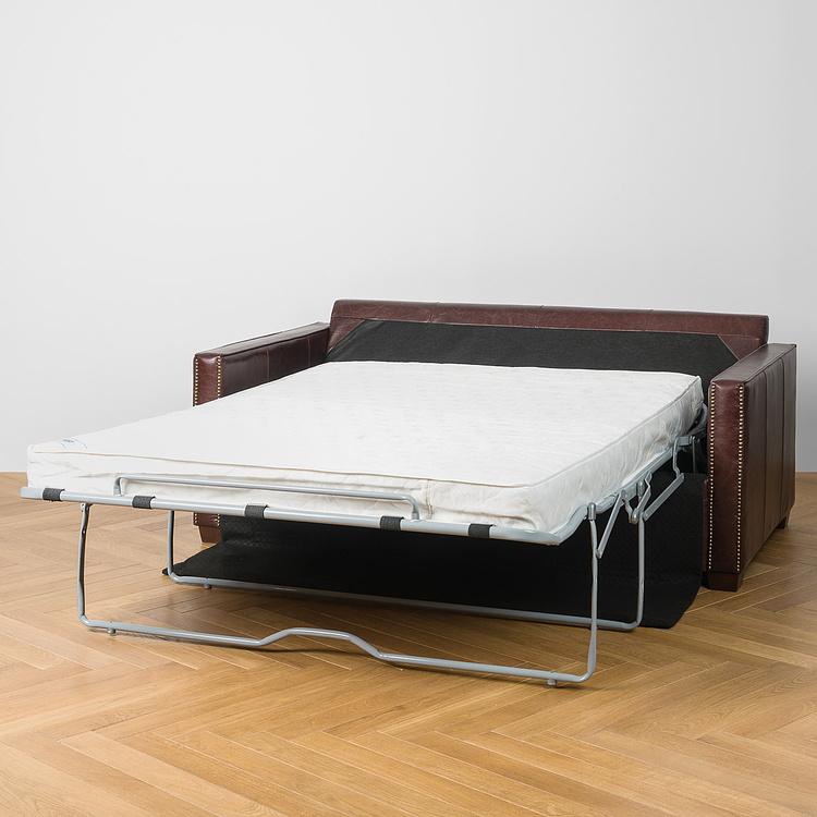 Раскладной двухместный кожаный диван-кровать Виконт Уильям Люкс Viscount William 2 Sleeper Lux Leather