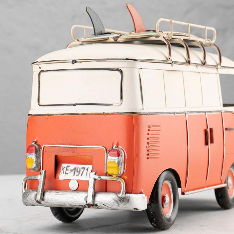 Фигурка Красно-белый минивэн Toy Combi Van Red And White