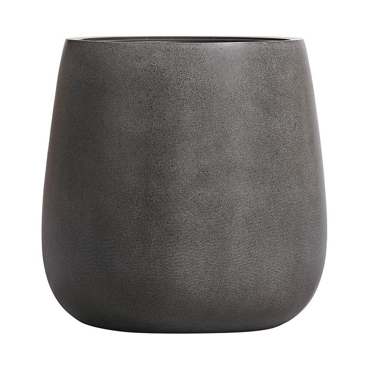 Кашпо Effectory Beton Bowl Pot Dark Grey Large