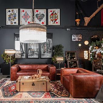 Кресло Cubism 1 Seater PF натуральная кожа Henna Grain - ракурс 11