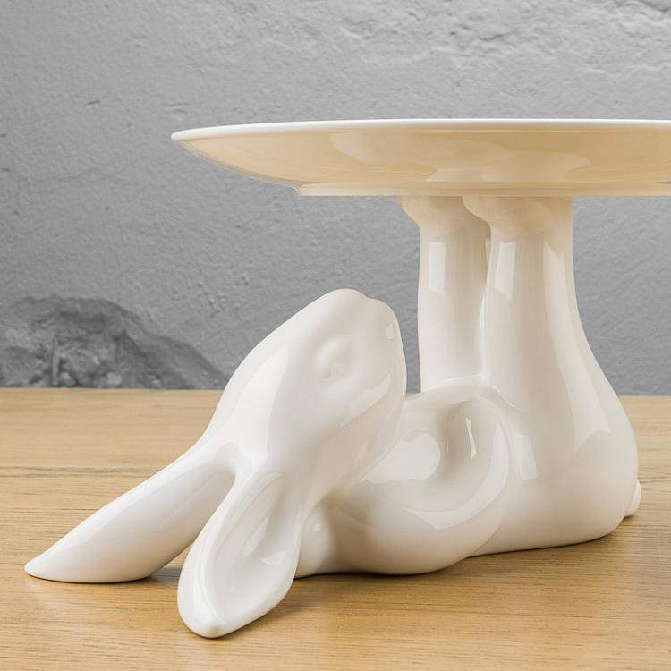 Сервировочная подставка Кролик, L Decorative Plate Rabbit Large