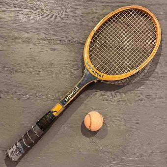 Vintage Tennis Racket And Ball 3
