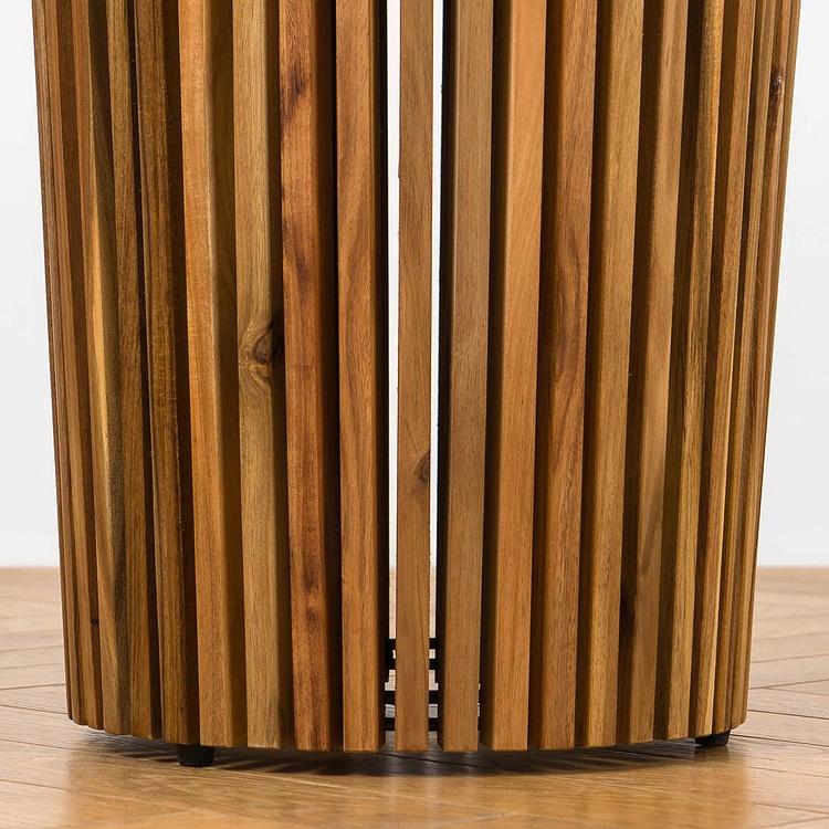Кашпо Effectory Timberline Tall Pot Dark Wood Large - ракурс 4