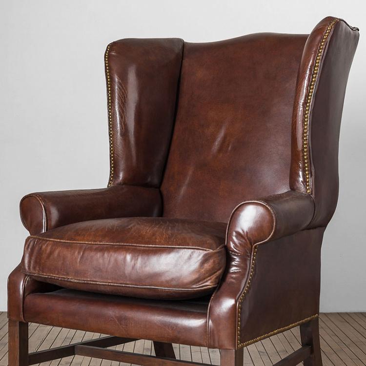 Кресло Дэдди Даунинг, тёмные ножки Daddy Downing Chair, Antique Wood