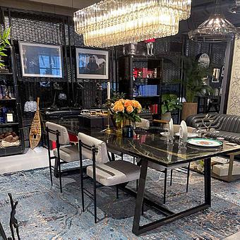 Обеденный стол Hestia Dining Table мрамор Black Polished Marble - ракурс 8