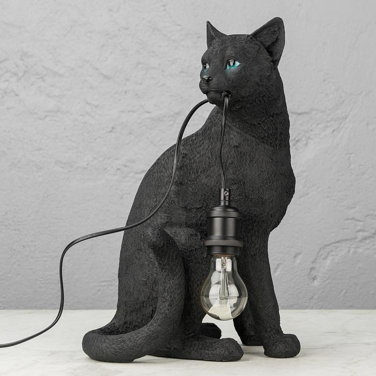 Настольная лампа с чёрной кошкой Шушу Table Lamp Chouchou Black