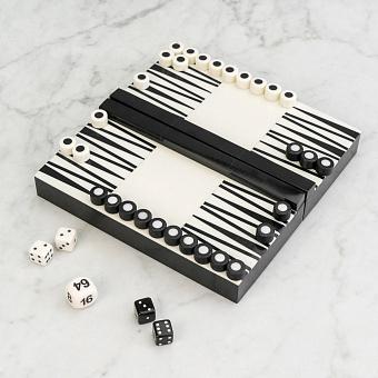 Настольная игра Backgammon Elegant Black And White