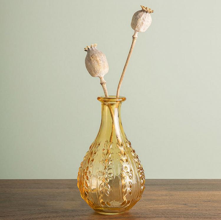 Ваза Вьюнок янтарного цвета, S Liseron Vase Amber Small