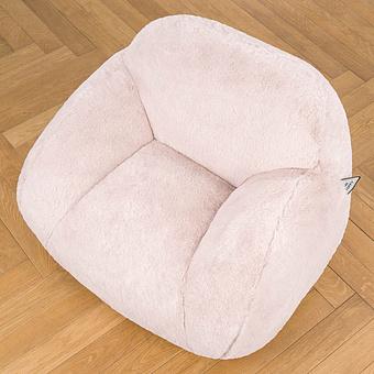 Кресло Baby Snug Chair искусственный мех Big Bear Pink - ракурс 5