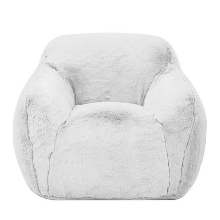 Кресло Snuggy Chair искусственный мех Big Bear White - ракурс 2