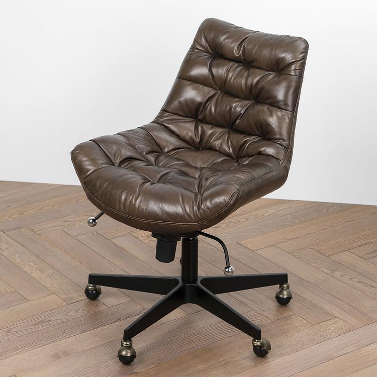 Кресло Madison Office Chair RM натуральная кожа Antique Master - ракурс 6