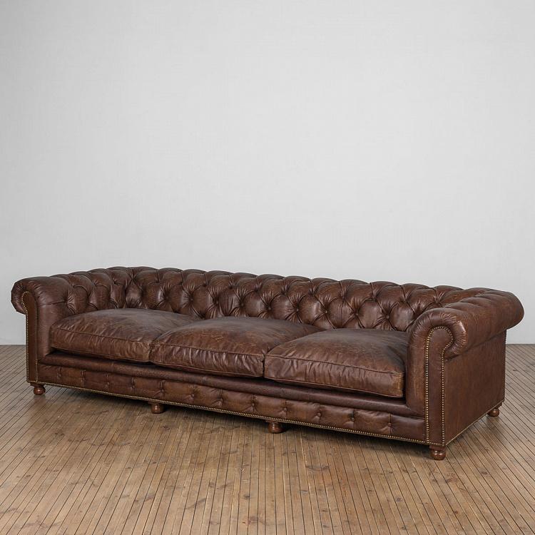 Четырёхместный диван Вестминстер, набивка пером Westminster Feather 4 Seater