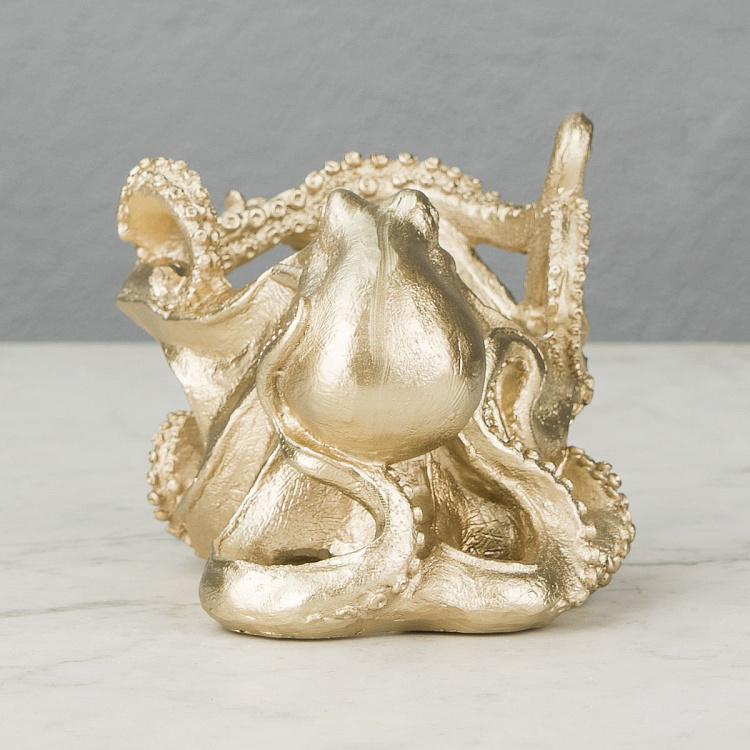 Подставка для бутылки Золотой осьминог Wine Bottle Holder Octopus Gold