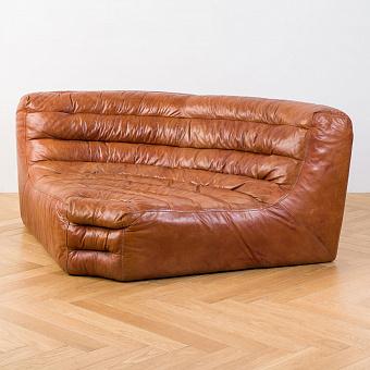 Диванный модуль Bongo Sectional Corner натуральная кожа Riders Mocha