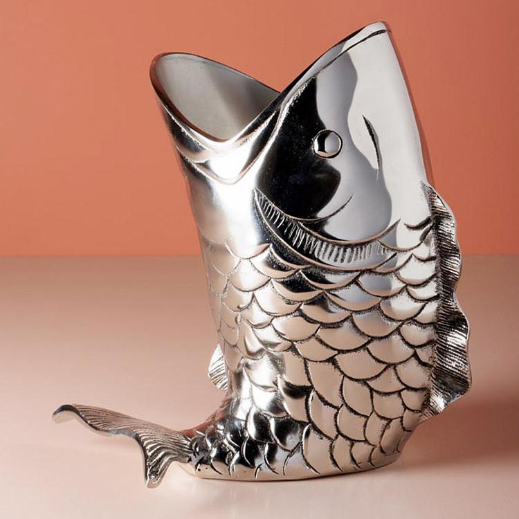 Fish Ice Bucket Silver