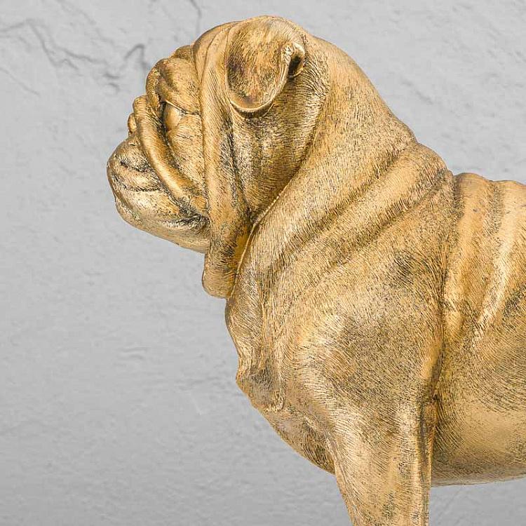 Статуэтка Золотой мопс Бейли Pug Bailey Antique Gold