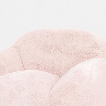 Кресло Baby Snug Chair искусственный мех Big Bear Pink - ракурс 6
