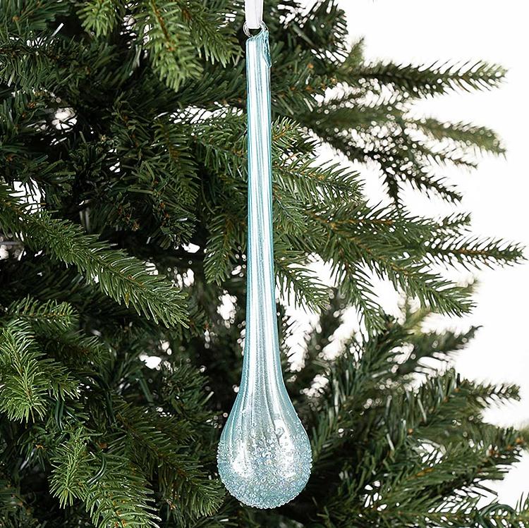 Ёлочная игрушка Голубая сосулька Icicle Blue 25 cm