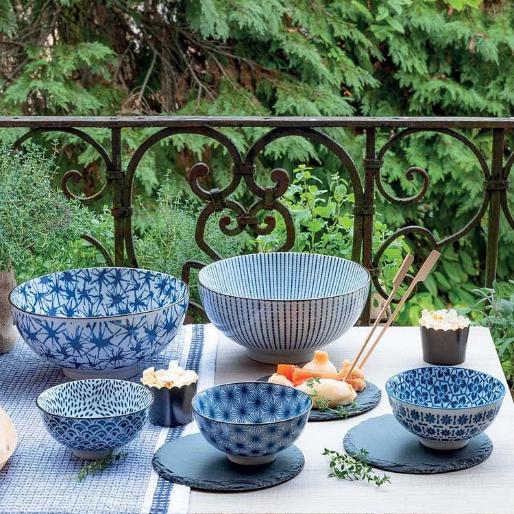 Набор из трёх пиал Портата Сапа Блю Set Of 3 Bowls Portata Sapa Blue