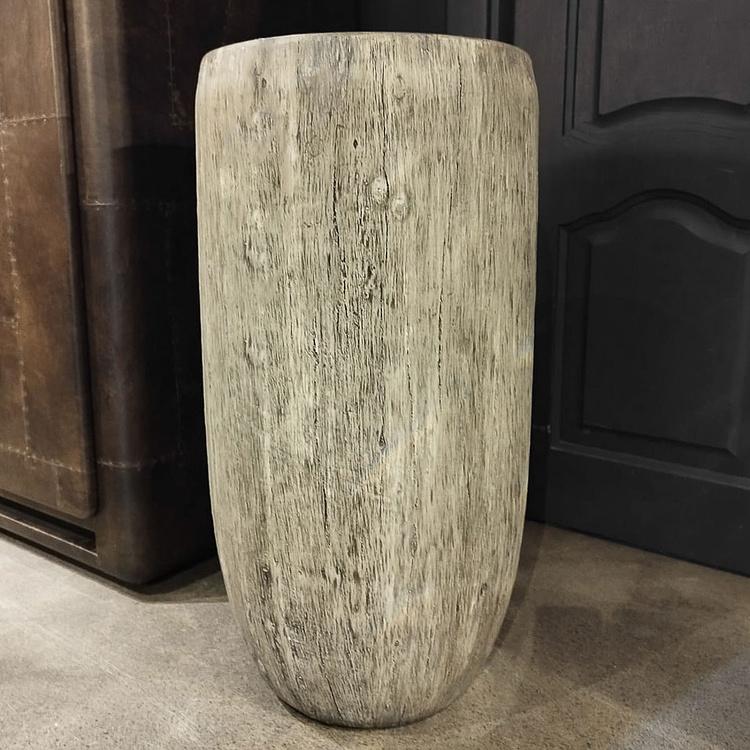 Высокое кашпо Эффектори Вуд белёный дуб, L Effectory Wood Tall Pot White Oak Large discount1