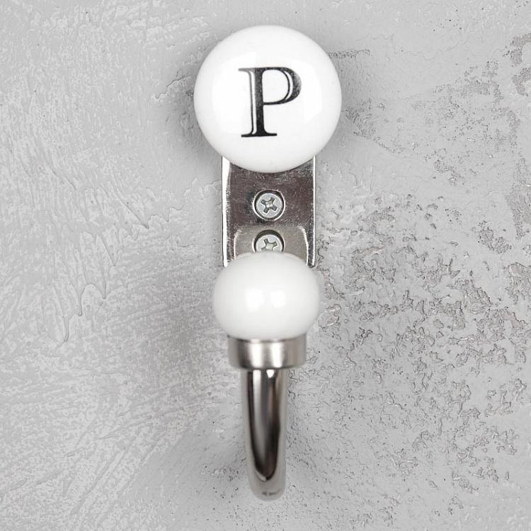 Однорожковый крючок с буквой P Alphabet Hook P
