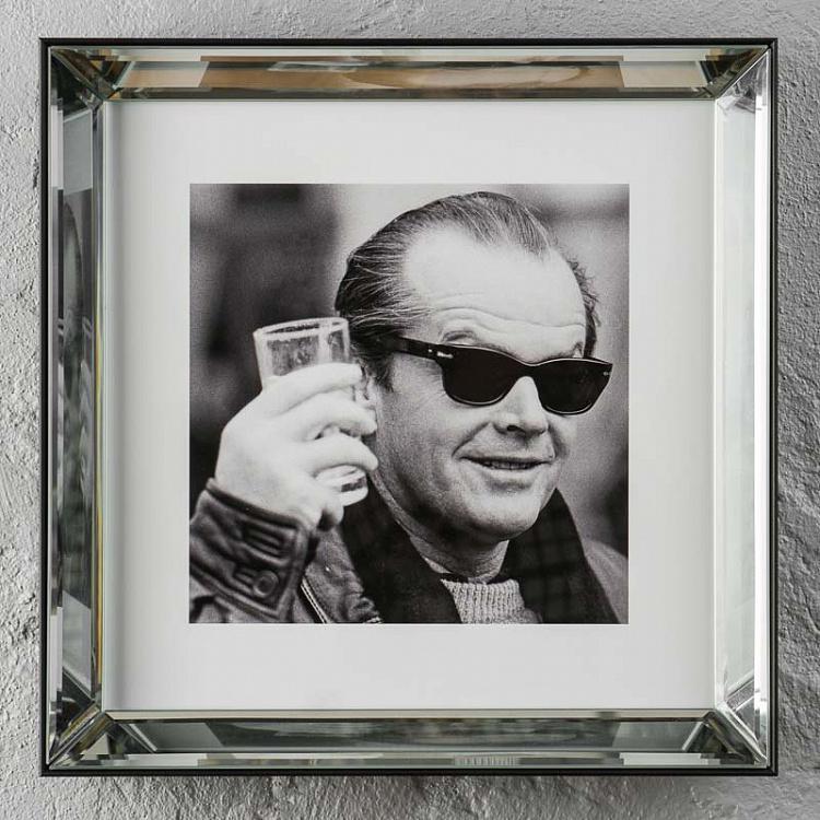 Фото-принт в зеркальной раме Джек Николсон Jack Nicholson, Manhattan Frame