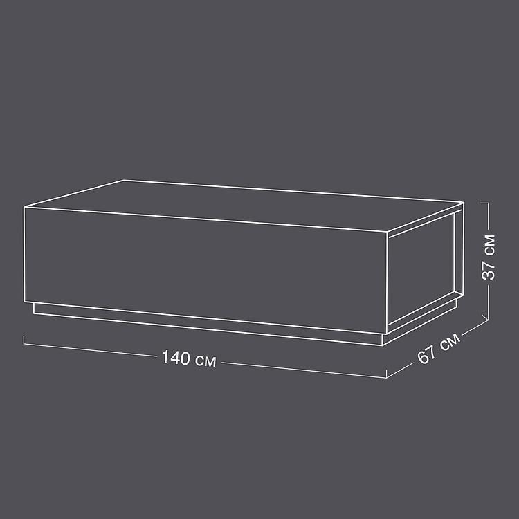 Журнальный стол Stratford Coffee Table шпон дуба Honey Oak - ракурс 13