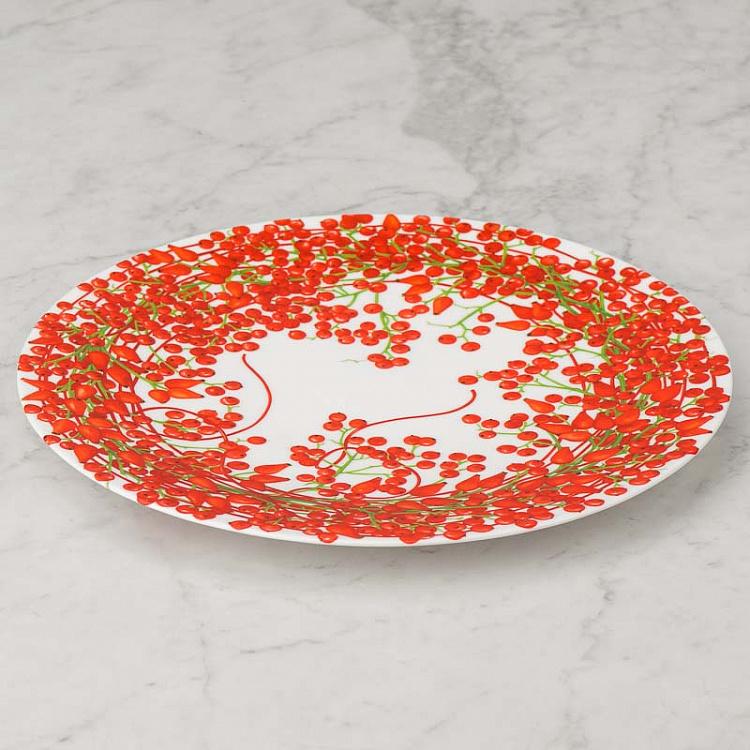 Сервировочная тарелка Красная нить ягоды Fil Rouge Bacche Serving Plate