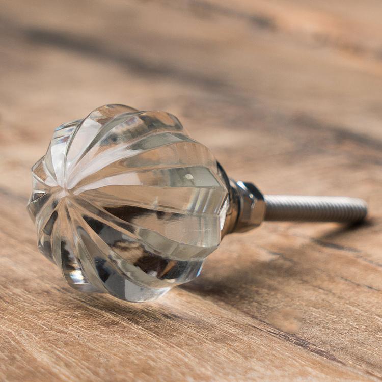 Набор из пяти мебельных ручек Антверпен Set Of 5 Knobs Clear Glass Anvers