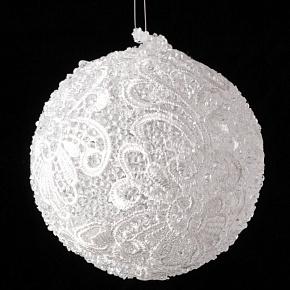 Lace Ball White 10 cm