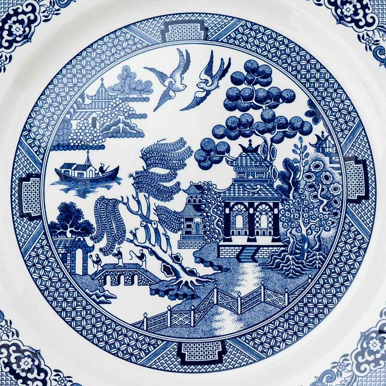 Обеденная тарелка Голубая ива Blue Willow Dining Plate