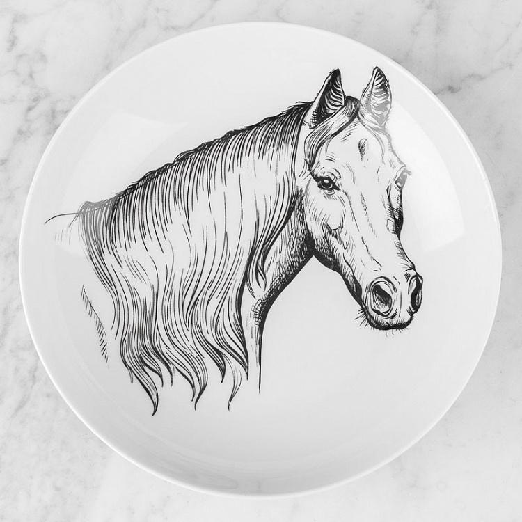 Глубокая тарелка Лошадь Horse Deep Plate