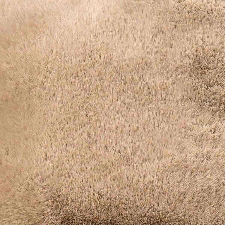 Пуфик Alaska Square Pouf Small искусственный мех Big Bear Pewter - ракурс 4