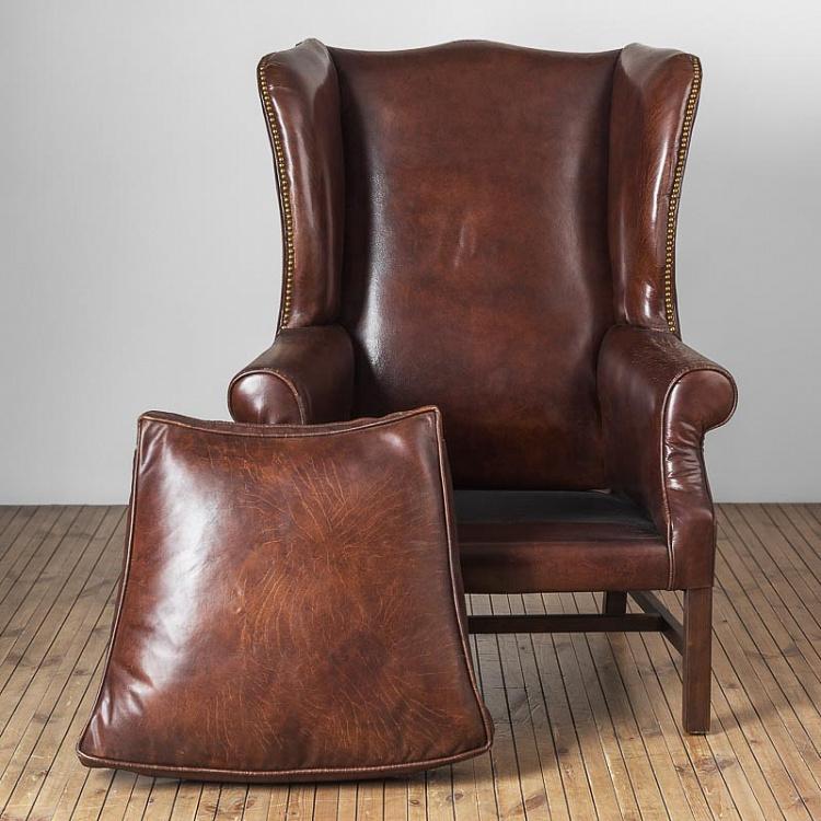 Кресло Дэдди Даунинг, тёмные ножки Daddy Downing Chair, Antique Wood
