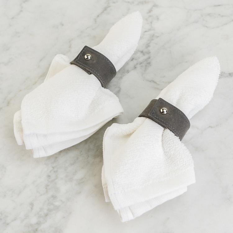 Набор из двух колец для салфеток Смоки Set Of 2 Napkin Rings Smoky