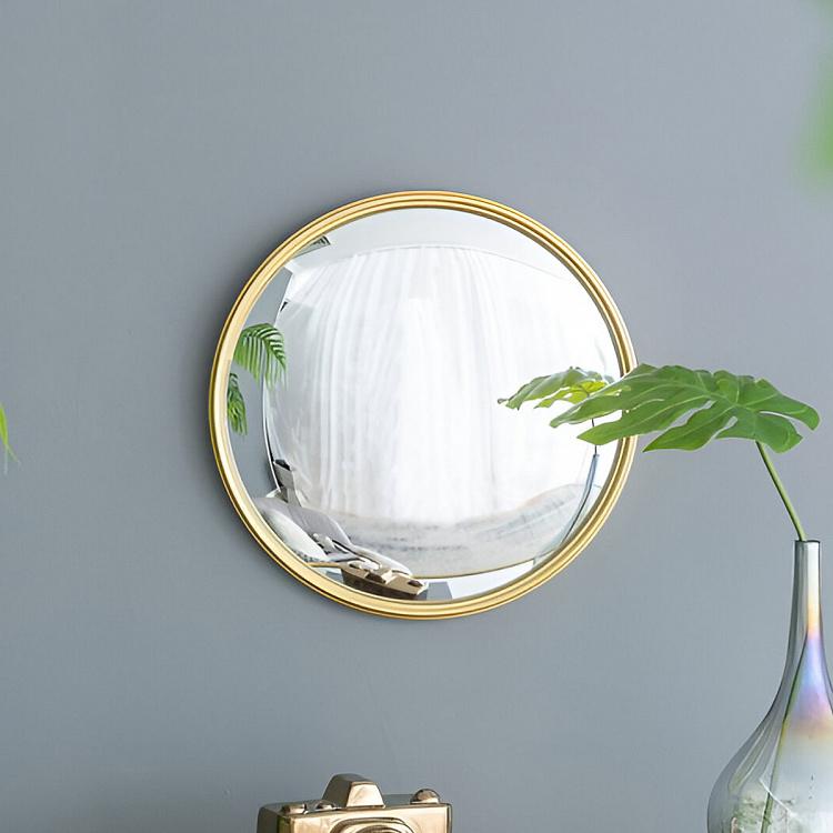 Gold Frame Convex Mirror Large