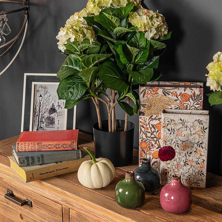 Керамическая зелёная мини-ваза Ceramic Vase Olive Green Mini