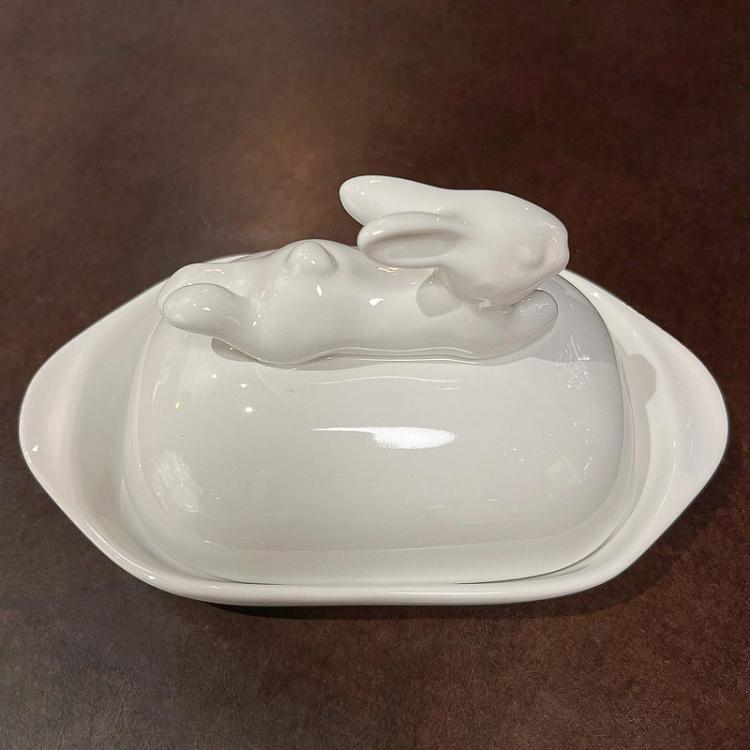 Маслёнка с кроликом дисконт Rabbit Butter Dish discount