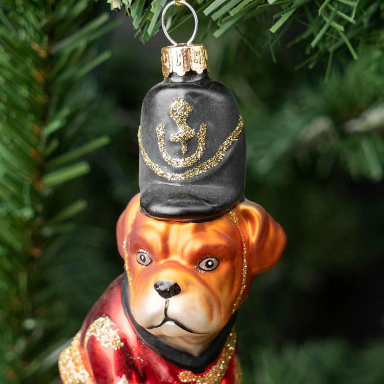 Ёлочная игрушка Собака-сержант Glass Hanger Sergeant Dog 9,5 cm