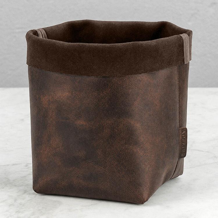 Корзина для хранения Leather Storage Basket Medium натуральная кожа Choko