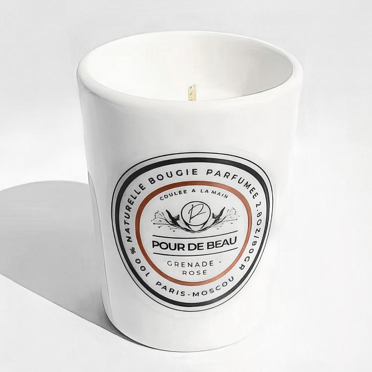 Candle Authentique Mini Grenade-Rose