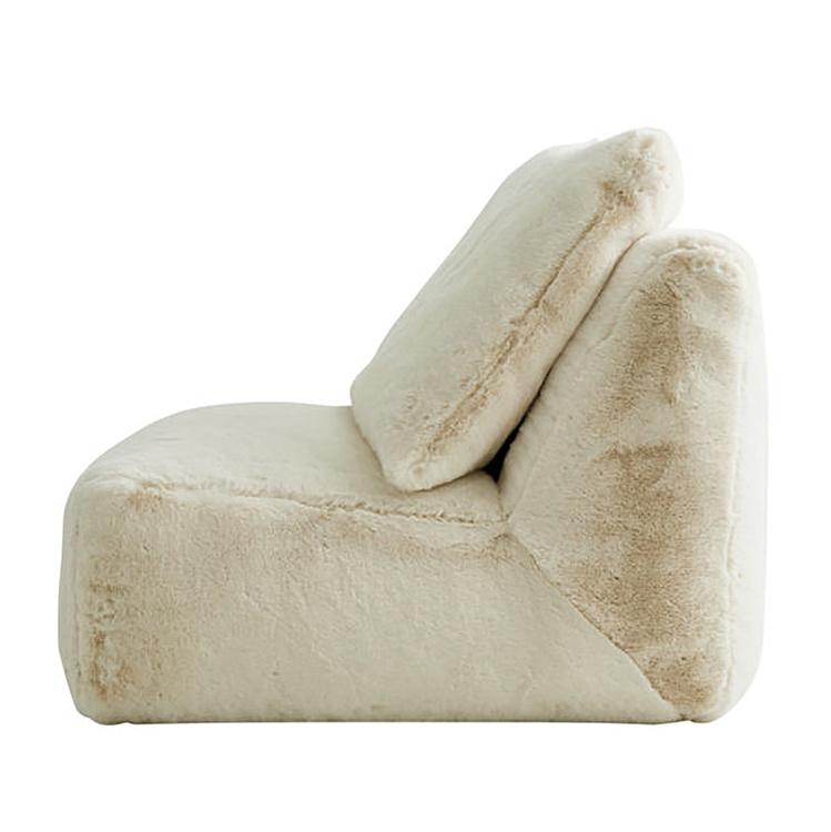 Кресло Lomfy Chair искусственный мех Big Bear Cream - ракурс 3