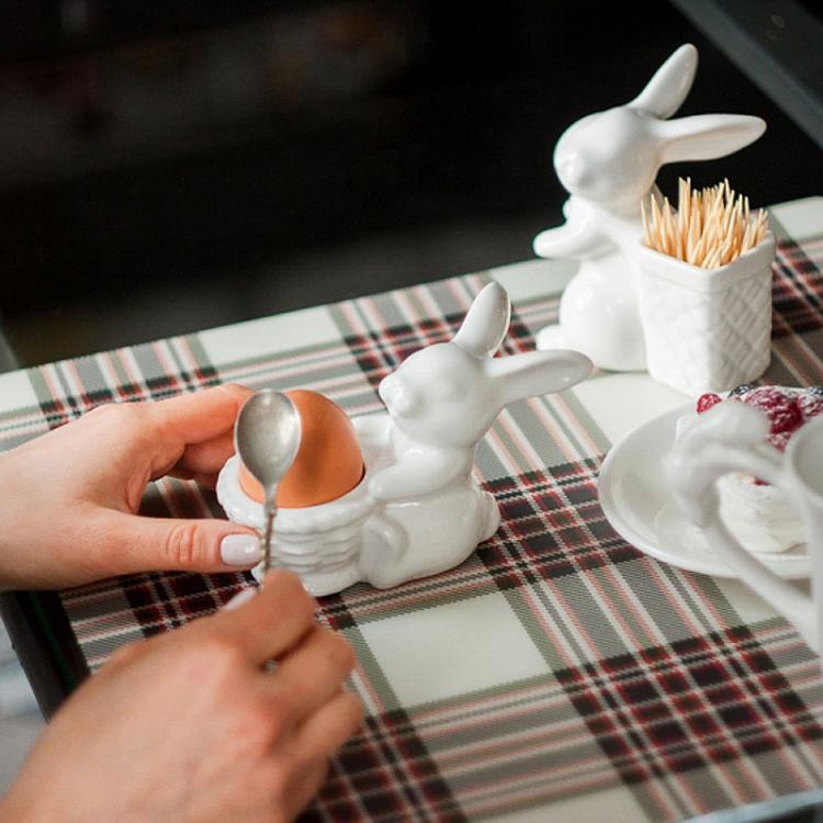 Подставка для зубочисток Кролик с туеском Rabbit With Box Toothpick Holder