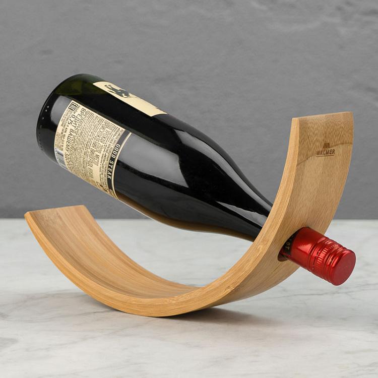 Бамбуковая подставка для бутылки Время для вина Wine Time 1 Bottle Stand