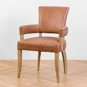 Стул Newport Dining Chair, Oak Brown натуральная кожа Chestnut Tan