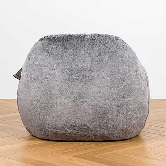 Кресло Baby Snug Chair искусственный мех Grizzly Grey - ракурс 4