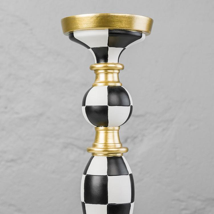 Клетчатый подсвечник, M Checkered Candlestick Medium