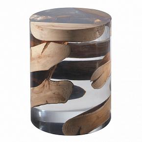 F269L Crusoe Acrylic Driftwood Occasional Table Large