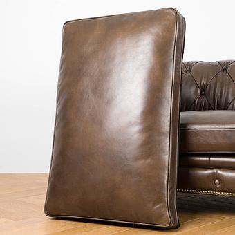 Трёхместный диван Regent 3 Seater RM натуральная кожа Antique Master